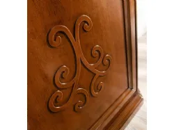 Credenza stile classico con rilievo in legno di Noce o Frassino