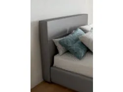 Letto con box contenitore piazza e mezza modello Living imbottito 120x195