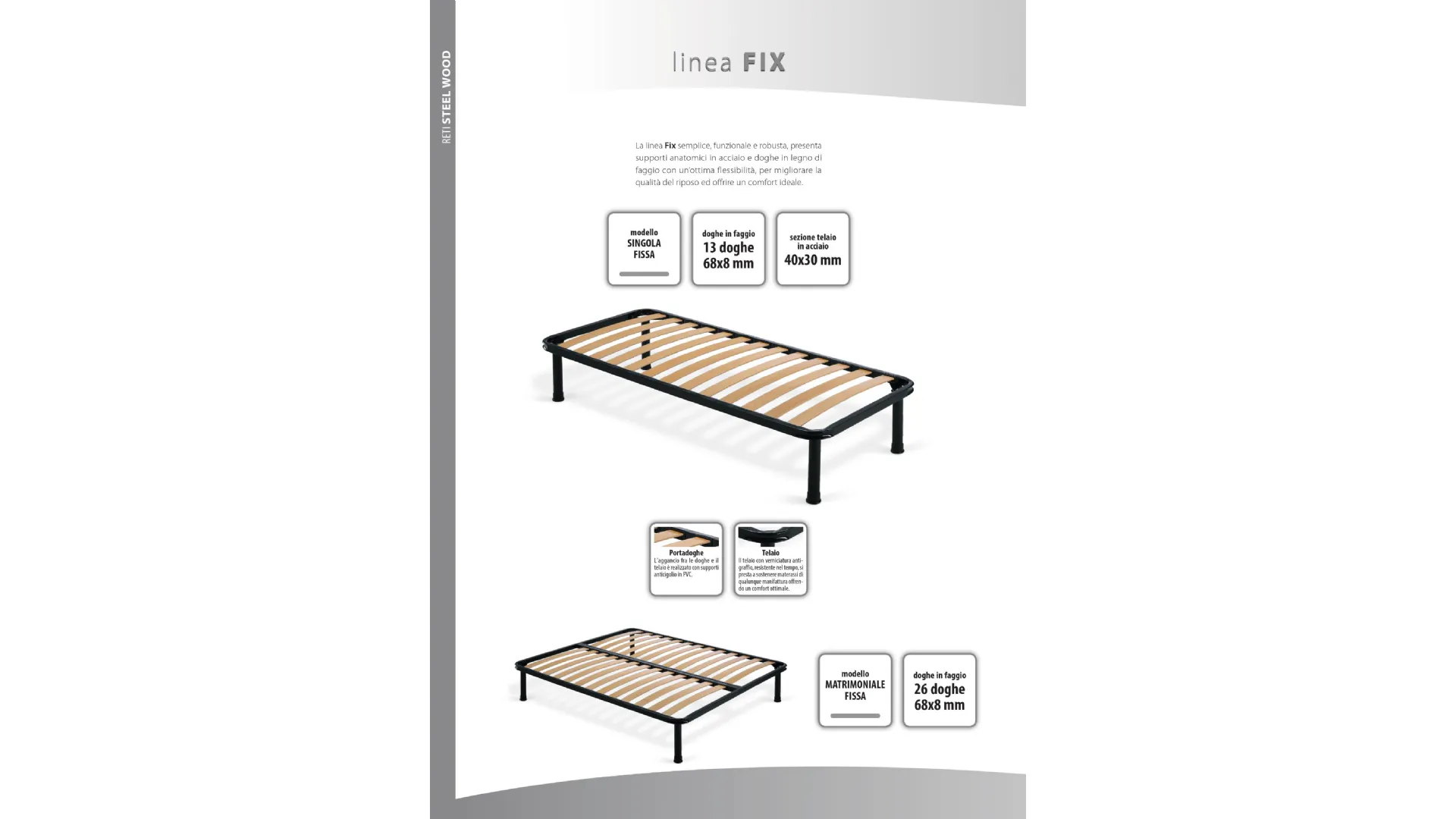 Letto con box contenitore piazza e mezza modello Living imbottito 120x195