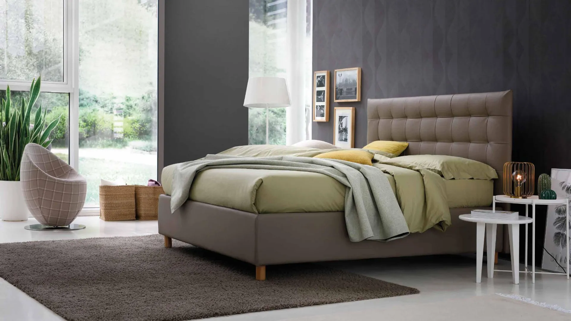 Letto matrimoniale Giulia con box contenitore