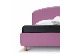 Letto matrimoniale Jazz imbottito dal design semplice ed essenziale