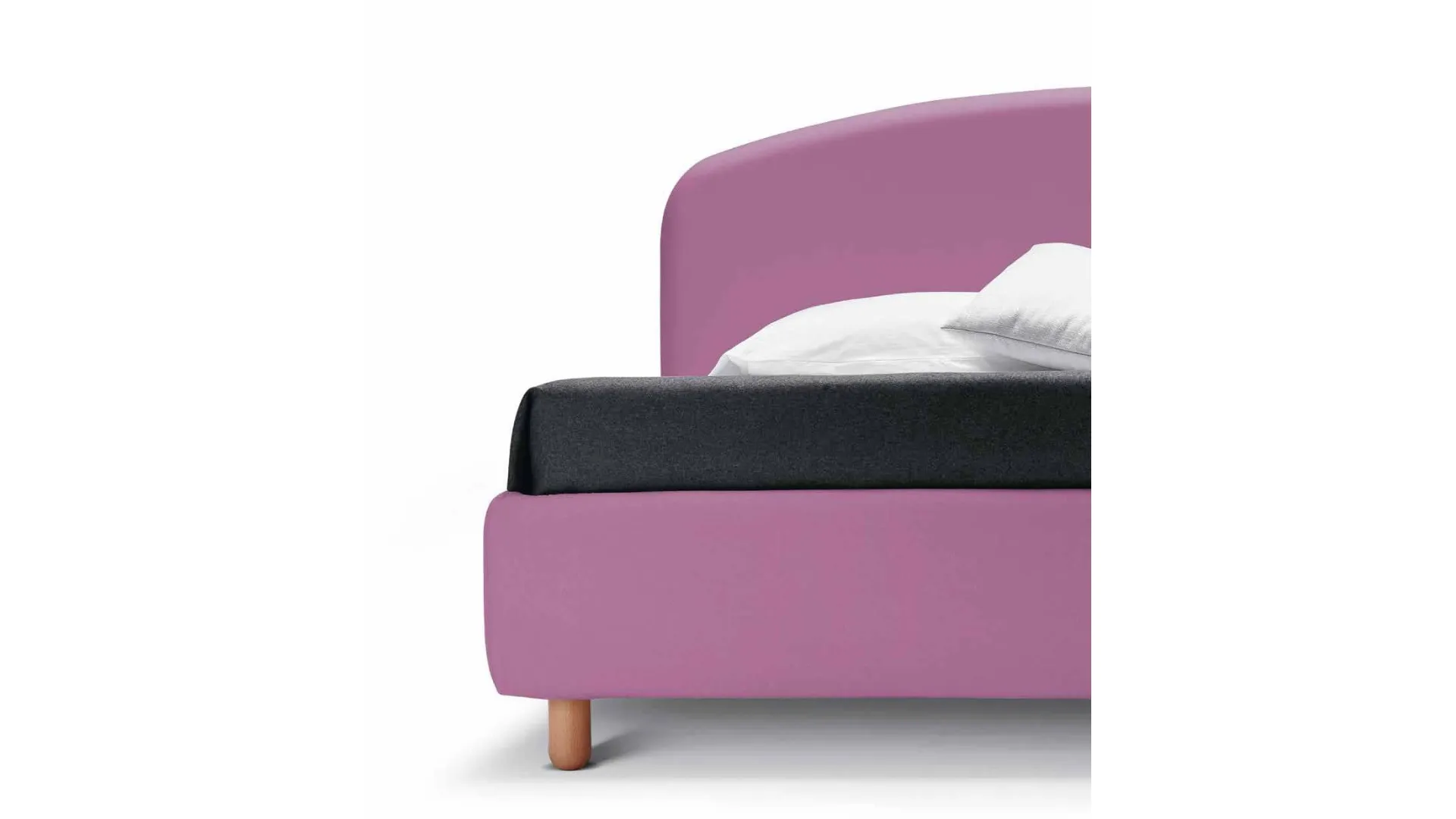 Letto matrimoniale Jazz imbottito dal design semplice ed essenziale