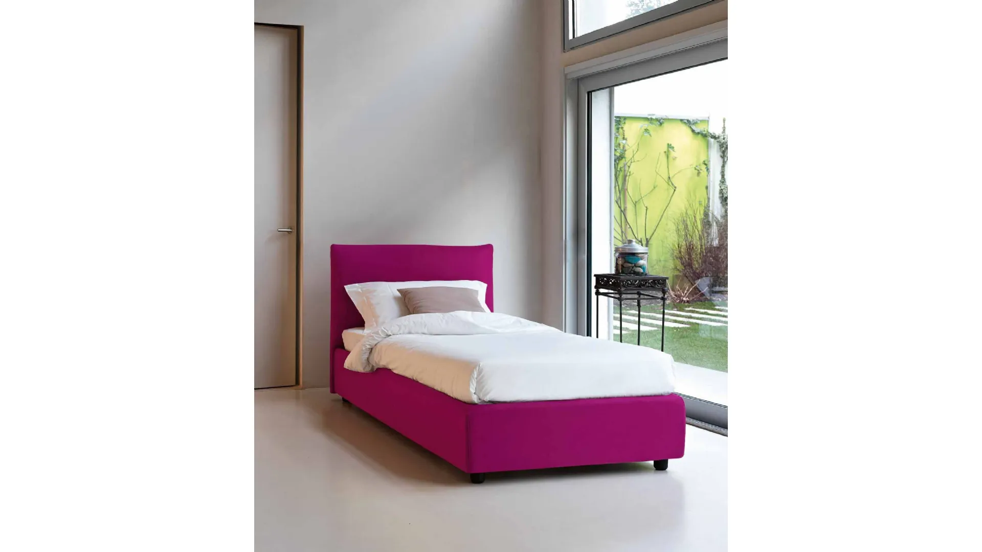 Letto Singolo modello Bridge con box contenitore