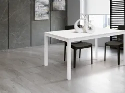 Tavolo allungabile piano rovere rustico con base in metallo con materiali di alta qualità