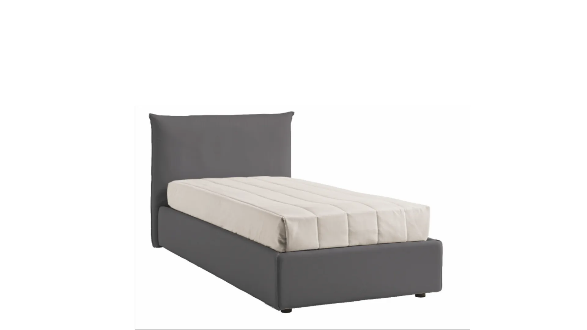 Letto piazza e mezza con box contenitore 120x195